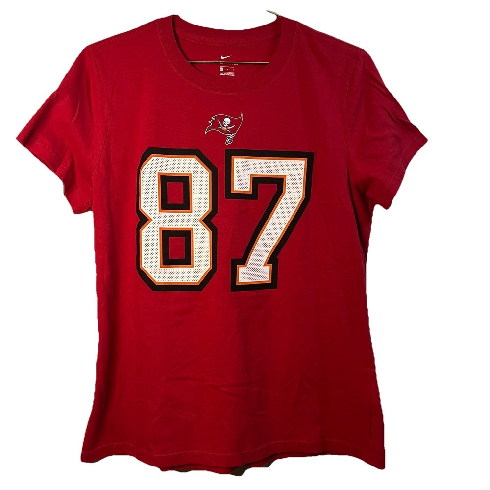 Nike Tampa Bay Buccaneers Rob Gronkowski 87 Red T-Shirt Mens Medium NFL Football